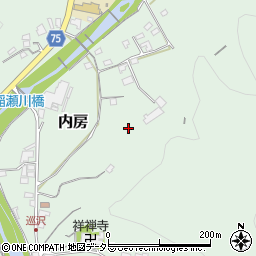 静岡県富士宮市内房周辺の地図