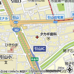 愛知県名古屋市名東区引山2丁目304周辺の地図