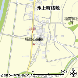 兵庫県丹波市氷上町桟敷117周辺の地図