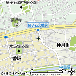愛知県名古屋市名東区香坂1106周辺の地図
