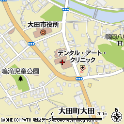 大田市役所　サンレディー大田周辺の地図