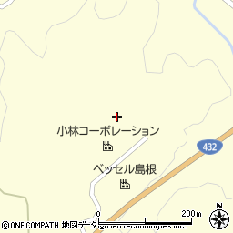 ＪＡしまね雲南地区本部　仁多加工所周辺の地図