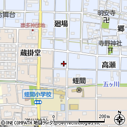 愛知県津島市寺野町高瀬11周辺の地図