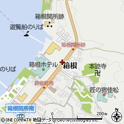 箱根ホテル前周辺の地図