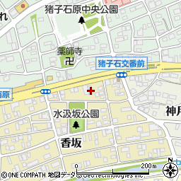 愛知県名古屋市名東区香坂1013周辺の地図