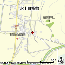 兵庫県丹波市氷上町桟敷262周辺の地図
