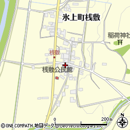 兵庫県丹波市氷上町桟敷118周辺の地図
