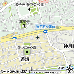 愛知県名古屋市名東区香坂1017周辺の地図