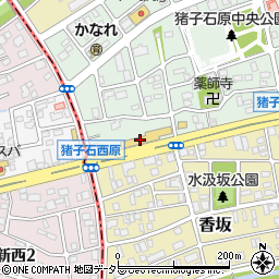 トヨタモビリティ東名古屋猪子石店周辺の地図