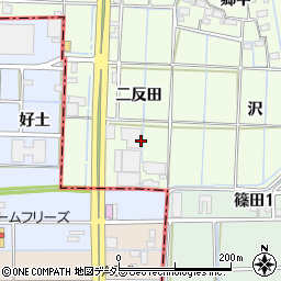 愛知県あま市北苅二反田周辺の地図