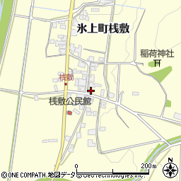 兵庫県丹波市氷上町桟敷258周辺の地図