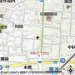 愛知県愛西市諏訪町郷西475周辺の地図