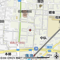 愛知県愛西市諏訪町郷西430周辺の地図