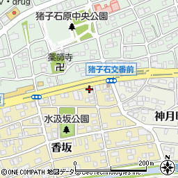 愛知県名古屋市名東区香坂1016周辺の地図
