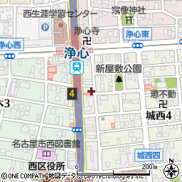 野口米殻店周辺の地図
