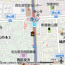 名鉄協商浄心第３駐車場周辺の地図