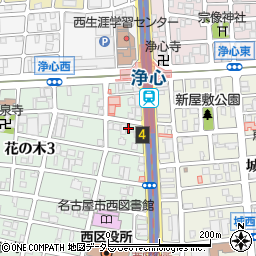 中西商事株式会社　名古屋営業所周辺の地図
