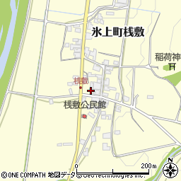 兵庫県丹波市氷上町桟敷164周辺の地図