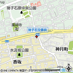 愛知県名古屋市名東区香坂1104周辺の地図