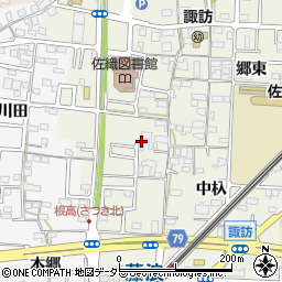 愛知県愛西市諏訪町郷西432周辺の地図