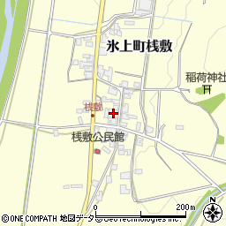 兵庫県丹波市氷上町桟敷166周辺の地図