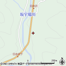 愛知県豊根村（北設楽郡）坂宇場（芋久保）周辺の地図