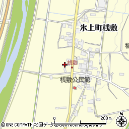 兵庫県丹波市氷上町桟敷155周辺の地図