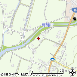 京都府京都市右京区京北下弓削町1-1周辺の地図