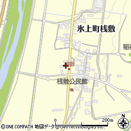 兵庫県丹波市氷上町桟敷156周辺の地図