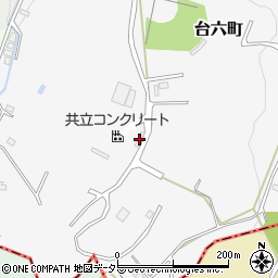 愛知県瀬戸市台六町154周辺の地図