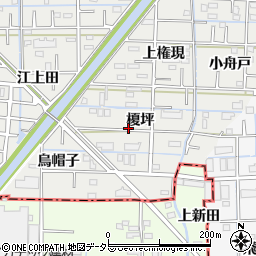 愛知県あま市新居屋榎坪周辺の地図