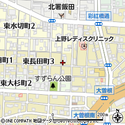 愛知県名古屋市北区東長田町4丁目43周辺の地図