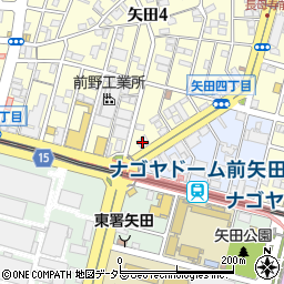 【屋根あり】コージーアパートメント矢田駐車場周辺の地図