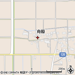 愛知県愛西市早尾町舟原周辺の地図