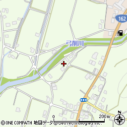 京都府京都市右京区京北下弓削町1-8周辺の地図