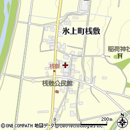 兵庫県丹波市氷上町桟敷167周辺の地図