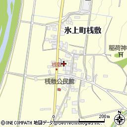 兵庫県丹波市氷上町桟敷161周辺の地図