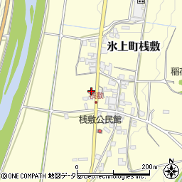兵庫県丹波市氷上町桟敷158周辺の地図
