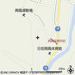 京都府南丹市日吉町田原向段周辺の地図