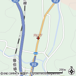 円山下周辺の地図