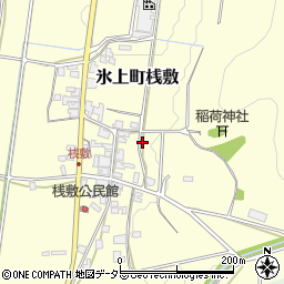 兵庫県丹波市氷上町桟敷267周辺の地図