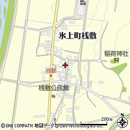兵庫県丹波市氷上町桟敷169周辺の地図