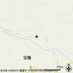 愛知県北設楽郡豊根村下黒川ソンデ周辺の地図