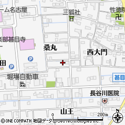 愛知県あま市甚目寺桑丸36-3周辺の地図