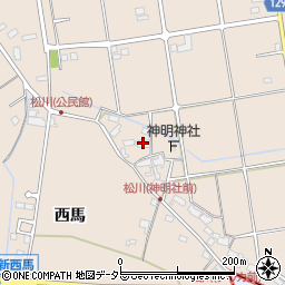 愛知県愛西市町方町松川17周辺の地図