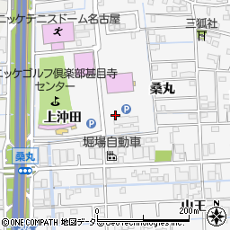 愛知県あま市甚目寺桑丸周辺の地図
