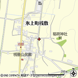 兵庫県丹波市氷上町桟敷268周辺の地図