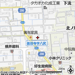 愛知県あま市甚目寺八尻周辺の地図