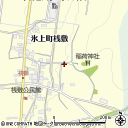 兵庫県丹波市氷上町桟敷周辺の地図