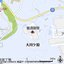 豊通鋼管株式会社豊田工場周辺の地図